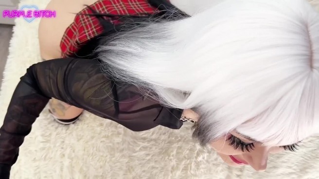 Косплей развлечения с анальным проникновением